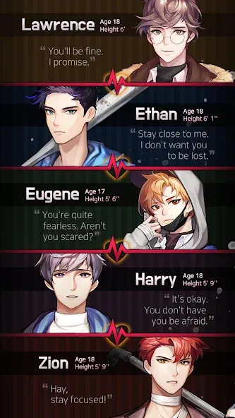 Dangerous Fellows:Otome Dating МОД/Взлом [Все открыто, Дополнительные деньги и Меню MOD] Screenshot 3