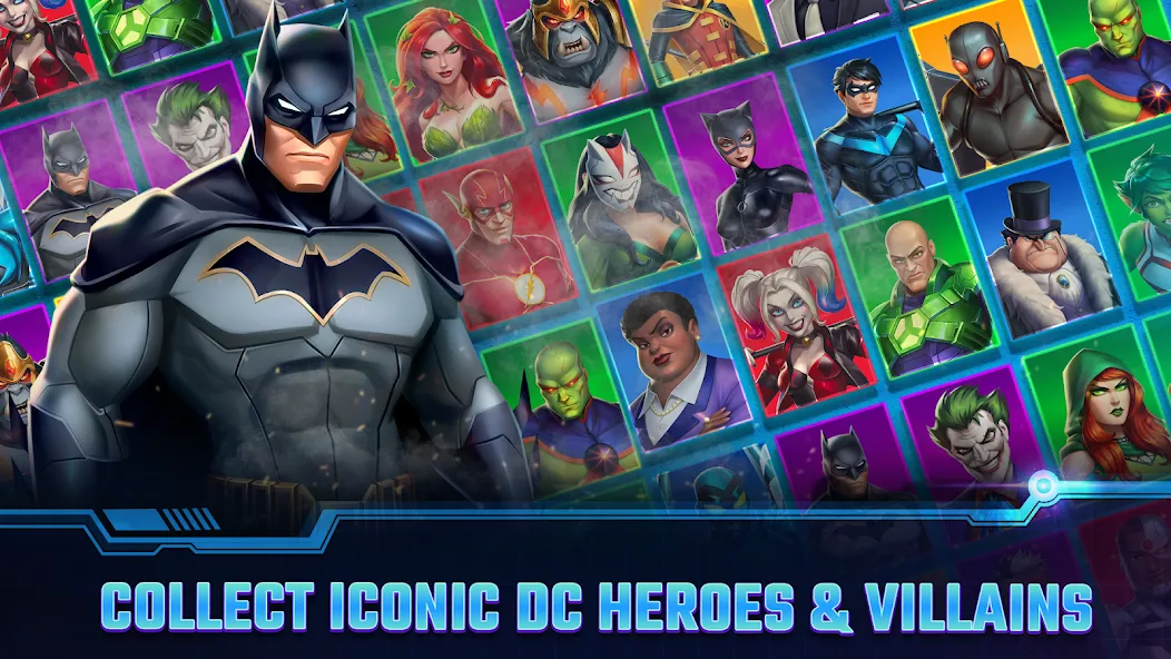 DC Heroes & Villains: Match 3 МОД/Взлом [Меню, Бесконечные монеты и Открытые уровни] Screenshot 1