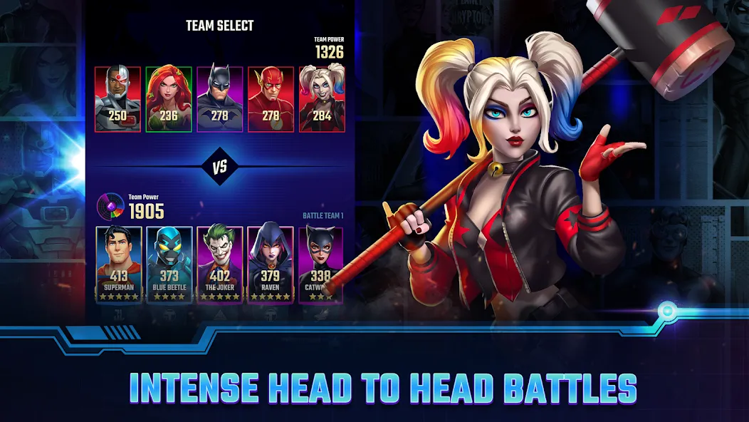 DC Heroes & Villains: Match 3 МОД/Взлом [Меню, Бесконечные монеты и Открытые уровни] Screenshot 2