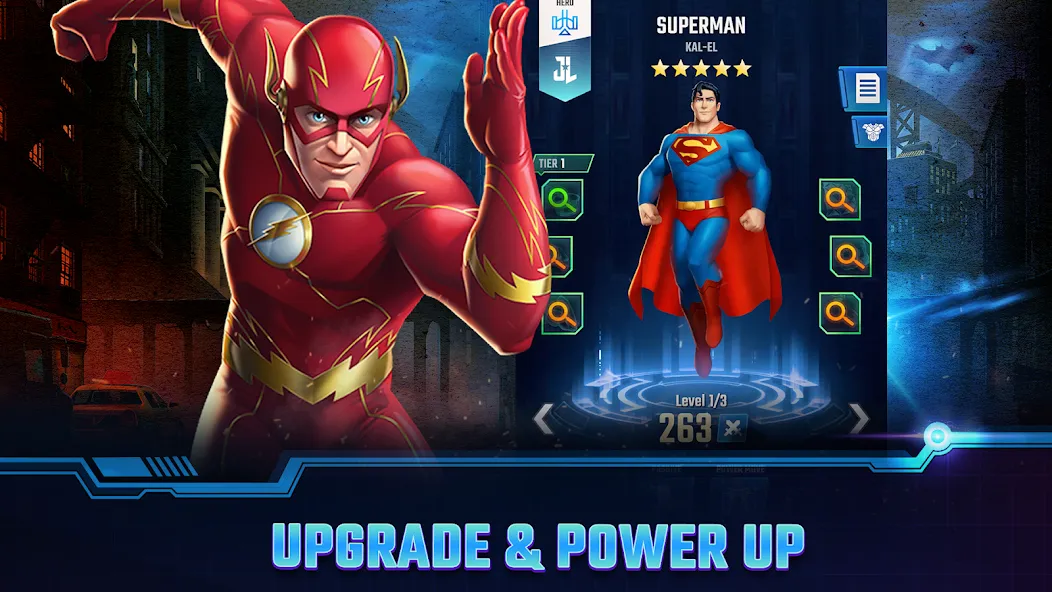 DC Heroes & Villains: Match 3 МОД/Взлом [Меню, Бесконечные монеты и Открытые уровни] Screenshot 5