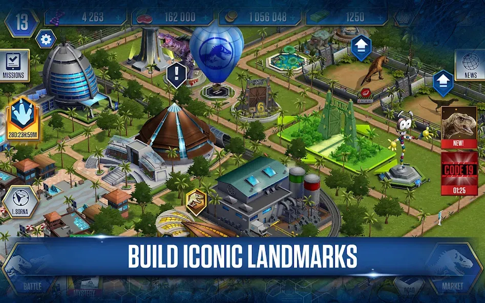 Jurassic World™: The Game (Джурассик Ворлд) МОД/Взлом [Меню, Бесконечные монеты и Открытые уровни] Screenshot 2