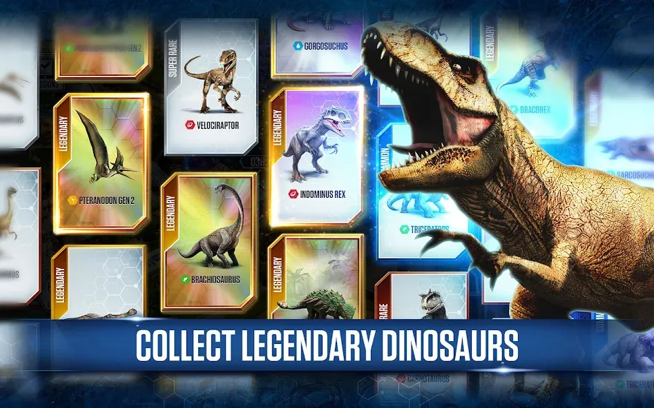 Jurassic World™: The Game (Джурассик Ворлд) МОД/Взлом [Меню, Бесконечные монеты и Открытые уровни] Screenshot 4