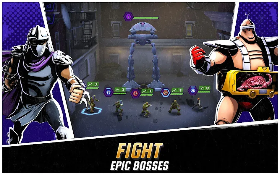 Ninja Turtles: Legends МОД/Взлом [Бесконечные деньги, Монеты и Мега MOD] Screenshot 2