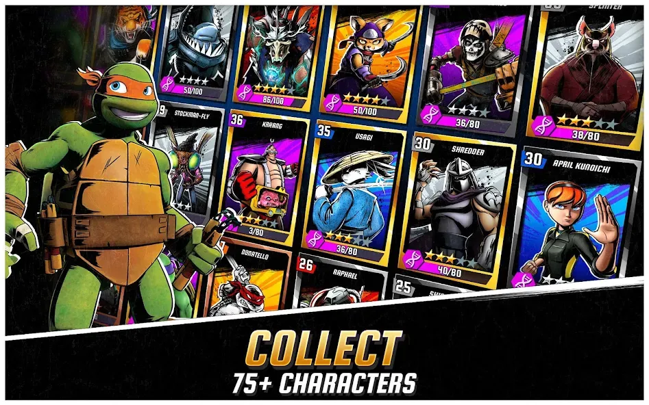 Ninja Turtles: Legends МОД/Взлом [Бесконечные деньги, Монеты и Мега MOD] Screenshot 4