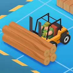Скачать Idle Lumber - Bedrijfs Magnate Взлом (Много денег) на Андроид бесплатно