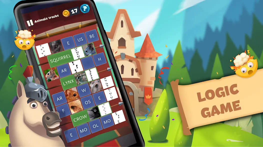 Word Logic - Brain Game Puzzle МОД/Взлом [Деньги, Монеты и Меню MOD] Screenshot 1
