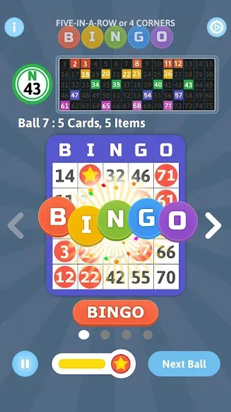 Bingo Mania - Light Bingo Game (Бинго Мания) МОД/Взлом [Меню, Бесконечные монеты и Открытые уровни] Screenshot 3