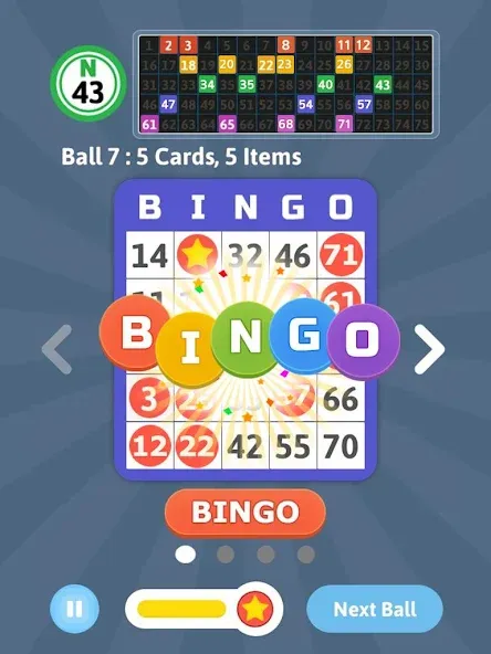 Bingo Mania - Light Bingo Game (Бинго Мания) МОД/Взлом [Меню, Бесконечные монеты и Открытые уровни] Screenshot 5