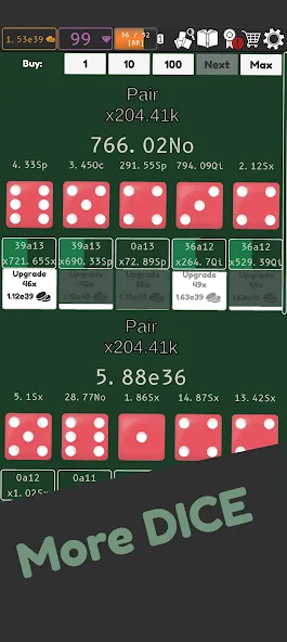 Idle Dice 2 (Айдл Дайс 2) МОД/Взлом [Бесконечные деньги, Монеты и Мега MOD] Screenshot 4