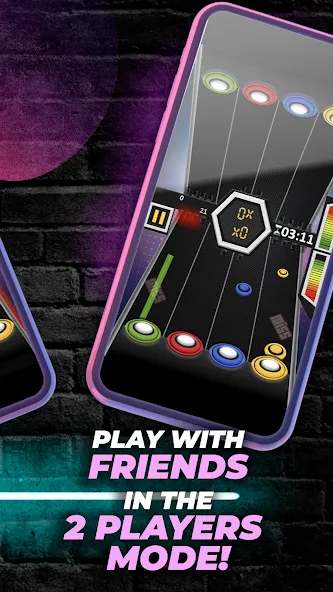 Guitar Hero Game: EDM Music (ЭДМ) МОД/Взлом [Бесконечные деньги, Монеты и Мега MOD] Screenshot 4