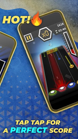 Guitar Hero Mobile: Music Game (Гитар Хиро Мобайл) МОД/Взлом [Деньги, Монеты и Меню MOD] Screenshot 3