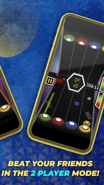 Guitar Hero Mobile: Music Game (Гитар Хиро Мобайл) МОД/Взлом [Деньги, Монеты и Меню MOD] Screenshot 4