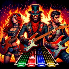 Скачать Guitar Hero Mobile: Music Game Взлом (Все песни разблокированы) на Андроид