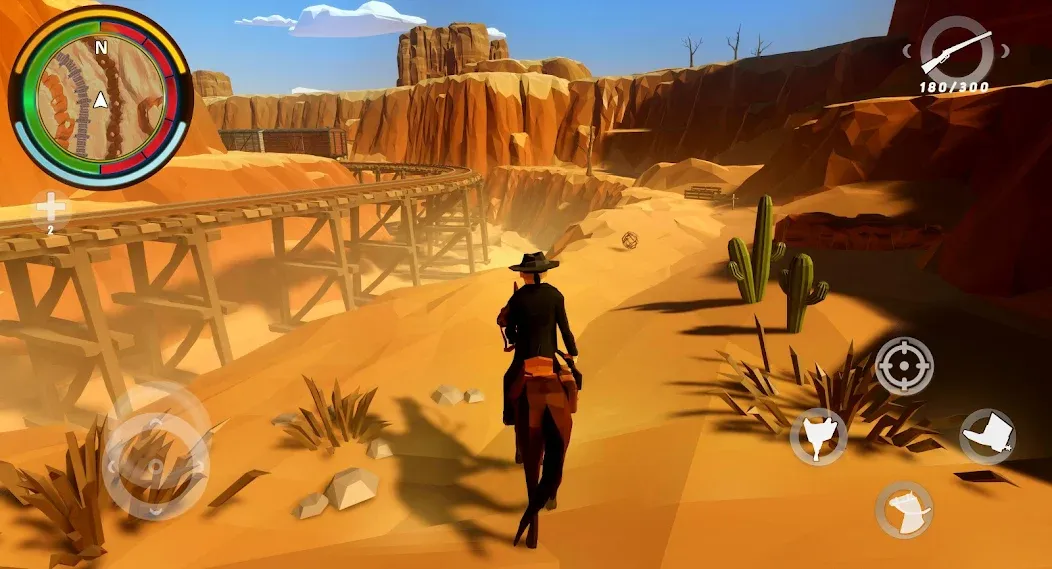 West Cowboy Western Polygon МОД/Взлом [Бесконечные деньги, Монеты и Мега MOD] Screenshot 1