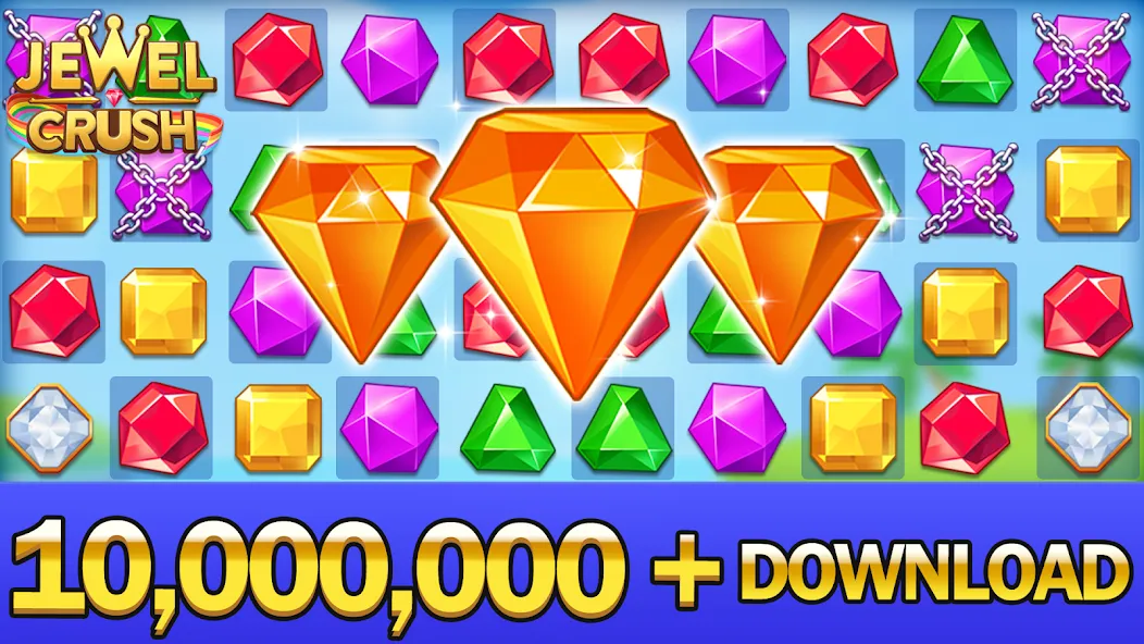 Jewel Crush™ - Match 3 Legend МОД/Взлом [Много монет, Открытые уровни и Мега MOD] Screenshot 5