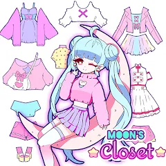 Скачать Moon's Closet dress up game Взлом (Все открыто) на Андроид бесплатно