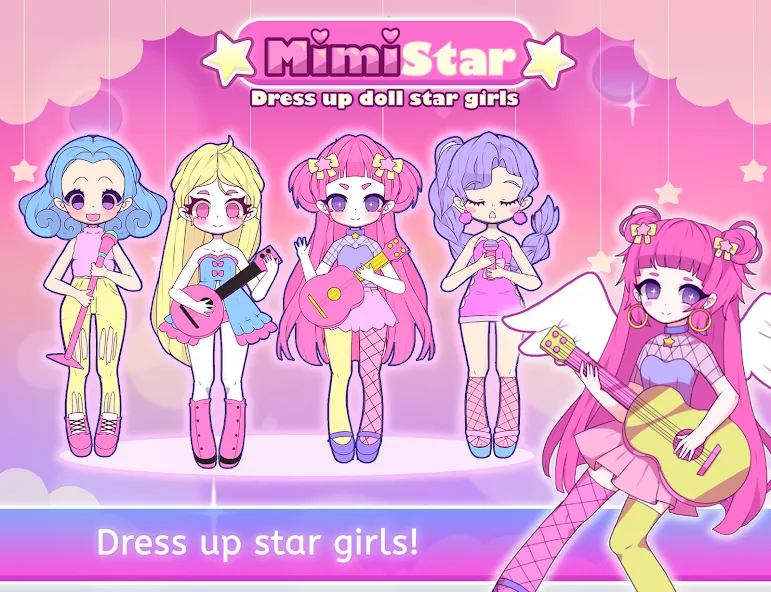 Mimistar dress up chibi doll (Министар) МОД/Взлом [Меню, Бесконечные монеты и Открытые уровни] Screenshot 1