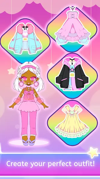 Mimistar dress up chibi doll (Министар) МОД/Взлом [Меню, Бесконечные монеты и Открытые уровни] Screenshot 3