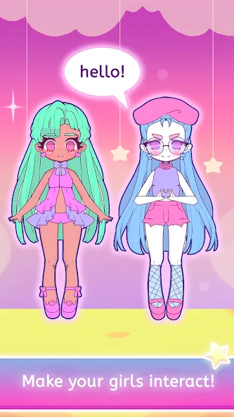 Mimistar dress up chibi doll (Министар) МОД/Взлом [Меню, Бесконечные монеты и Открытые уровни] Screenshot 5