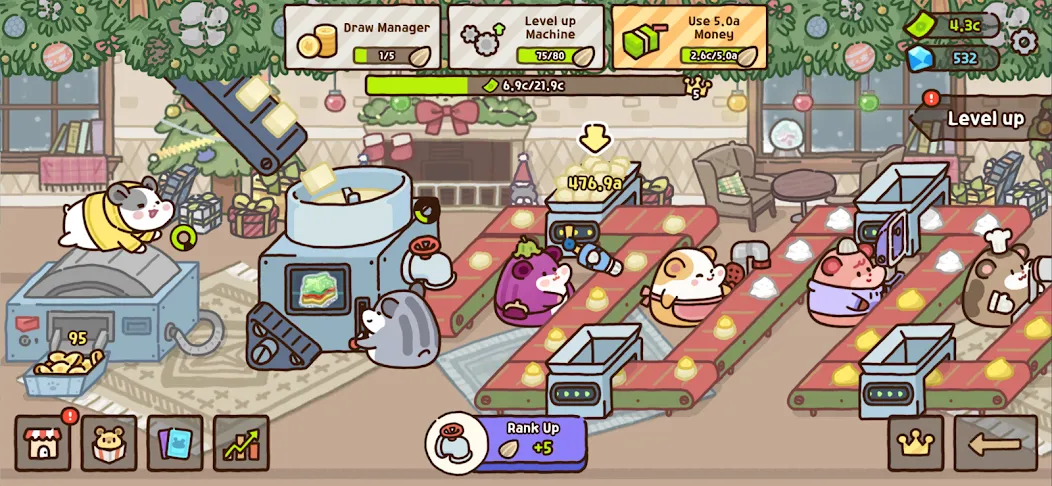 Hamster Cookie Factory МОД/Взлом [Все открыто, Дополнительные деньги и Меню MOD] Screenshot 5