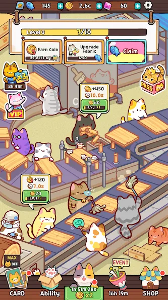 Kitty Cat Tycoon (Китти Кэт Тайкун) МОД/Взлом [Много монет, Открытые уровни и Мега MOD] Screenshot 5