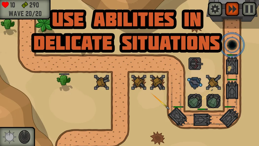 Tactical War: Tower Defense МОД/Взлом [Деньги, Монеты и Меню MOD] Screenshot 2