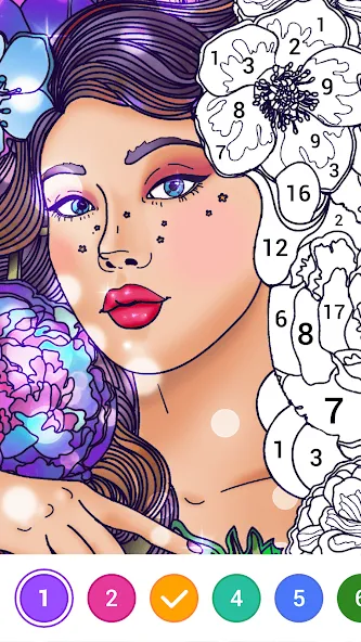 Magic Paint: Color by number (Магик Пейнт) МОД/Взлом [Деньги, Монеты и Меню MOD] Screenshot 1