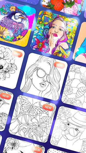 Magic Paint: Color by number (Магик Пейнт) МОД/Взлом [Деньги, Монеты и Меню MOD] Screenshot 3