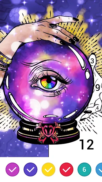 Magic Paint: Color by number (Магик Пейнт) МОД/Взлом [Деньги, Монеты и Меню MOD] Screenshot 4