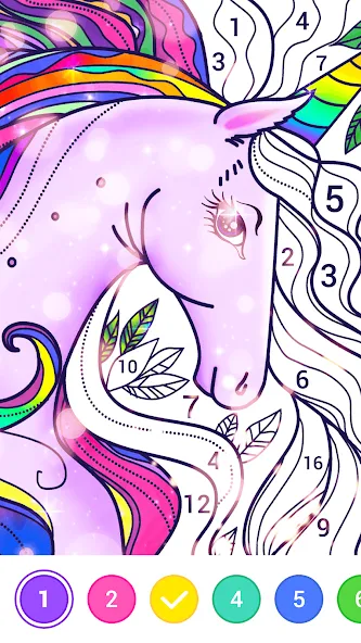 Magic Paint: Color by number (Магик Пейнт) МОД/Взлом [Деньги, Монеты и Меню MOD] Screenshot 5
