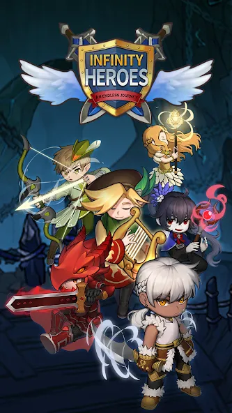 Infinity Heroes : Idle RPG (Инфинити Герои) МОД/Взлом [Много денег, Монет и Все открыто] Screenshot 1