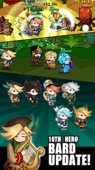 Infinity Heroes : Idle RPG (Инфинити Герои) МОД/Взлом [Много денег, Монет и Все открыто] Screenshot 2