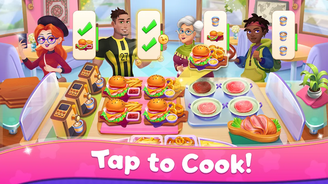 Mom's Kitchen : Cooking Games МОД/Взлом [Много денег, Монет и Все открыто] Screenshot 3