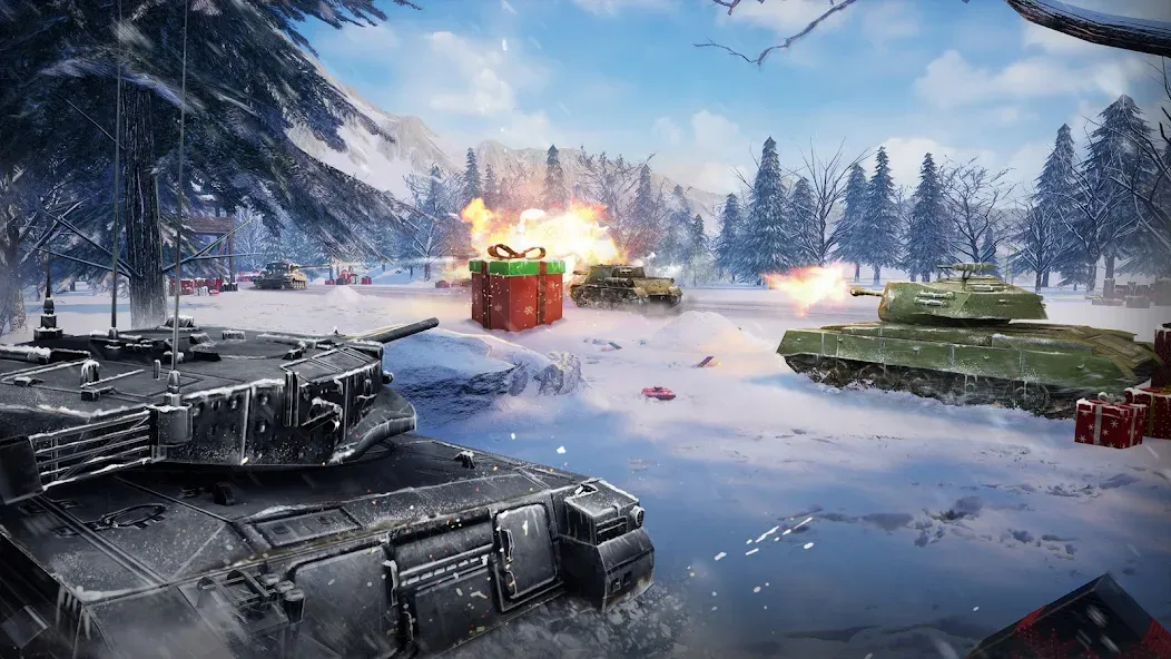 Furious Tank: War of Worlds (Фьюриус Танк) МОД/Взлом [Бесконечные деньги, Монеты и Мега MOD] Screenshot 2