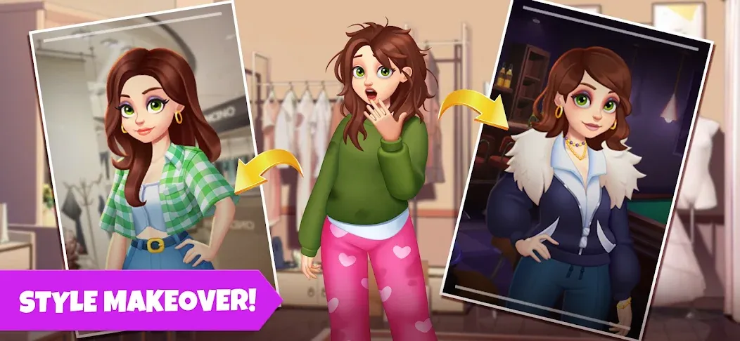 Makeover Blast: Dressup Salon (Мейковер Бласт) МОД/Взлом [Меню, Бесконечные монеты и Открытые уровни] Screenshot 4