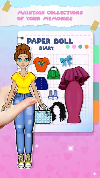 Paper Doll Dress up Games МОД/Взлом [Много денег, Монет и Все открыто] Screenshot 2