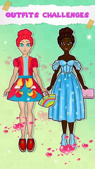 Paper Doll Dress up Games МОД/Взлом [Много денег, Монет и Все открыто] Screenshot 3
