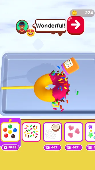Chocolaterie! МОД/Взлом [Меню, Бесконечные монеты и Открытые уровни] Screenshot 3