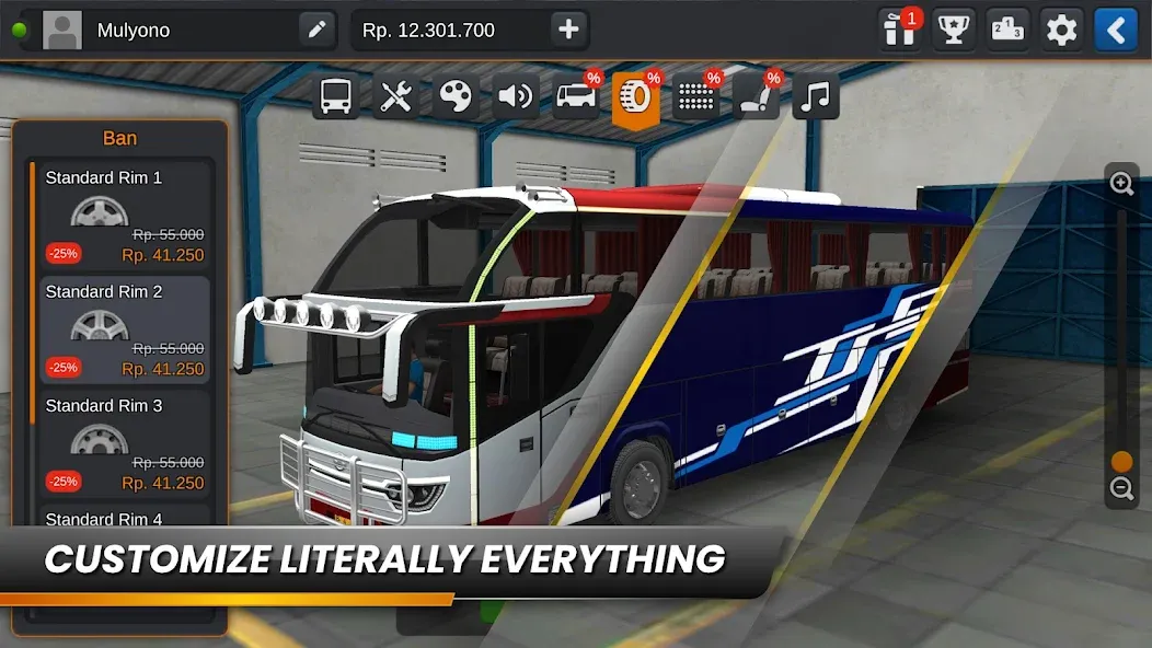 Bus Simulator Indonesia (Бус Симулятор Индонезия) МОД/Взлом [Много денег, Монет и Все открыто] Screenshot 3