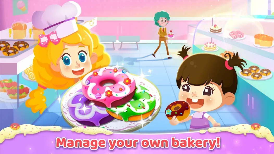 Little Panda: Sweet Bakery МОД/Взлом [Меню, Бесконечные монеты и Открытые уровни] Screenshot 1