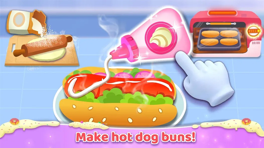 Little Panda: Sweet Bakery МОД/Взлом [Меню, Бесконечные монеты и Открытые уровни] Screenshot 4