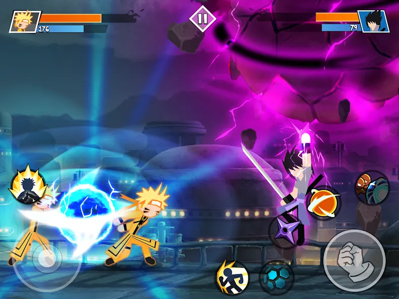 Stick Ninja Fight (Стикман Ниндзя Файт) МОД/Взлом [Бесконечные деньги, Монеты и Мега MOD] Screenshot 5