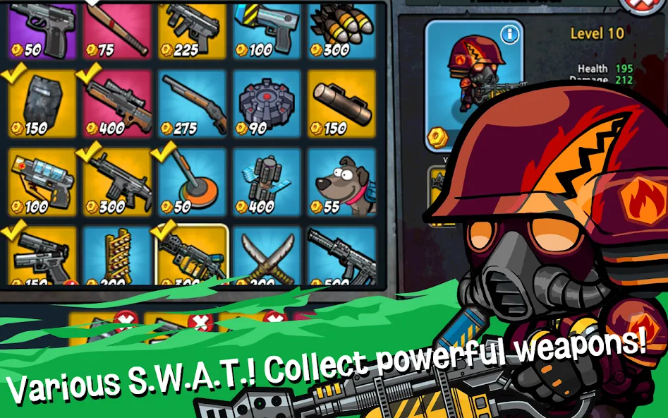SWAT and Zombies Season 2 (СВАТ) МОД/Взлом [Все открыто, Дополнительные деньги и Меню MOD] Screenshot 2