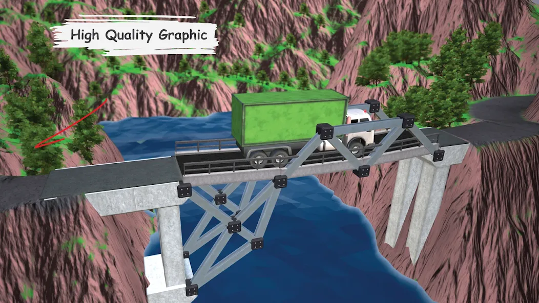 Bridgezz: Bridge Construction (Бриджзз) МОД/Взлом [Деньги, Монеты и Меню MOD] Screenshot 1