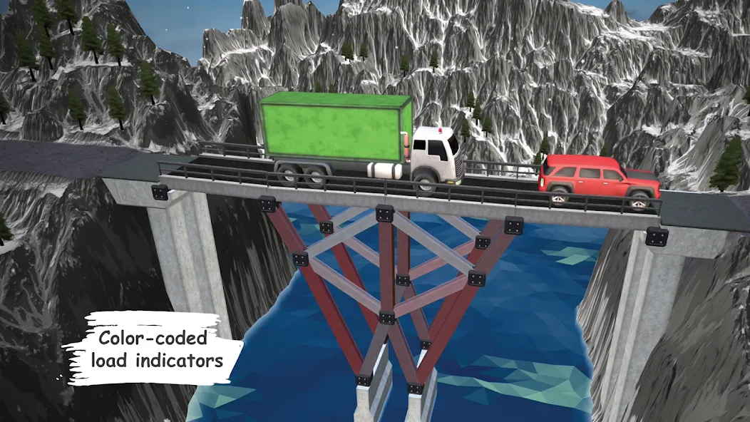 Bridgezz: Bridge Construction (Бриджзз) МОД/Взлом [Деньги, Монеты и Меню MOD] Screenshot 2