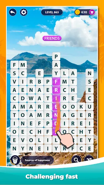 Word Surf - Word Game (Ворд Серф) МОД/Взлом [Деньги, Монеты и Меню MOD] Screenshot 2