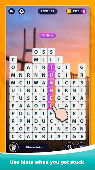 Word Surf - Word Game (Ворд Серф) МОД/Взлом [Деньги, Монеты и Меню MOD] Screenshot 3