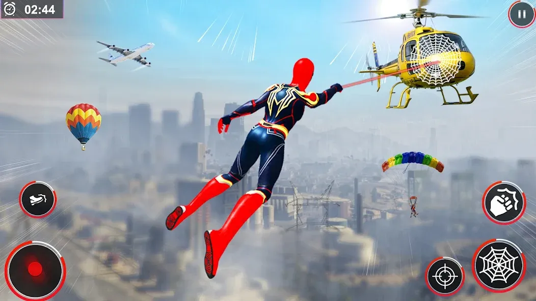 Flying Spider Rope Hero Fight (Флайинг Спайдер Роп Хиро Файт) МОД/Взлом [Много денег, Монет и Все открыто] Screenshot 4
