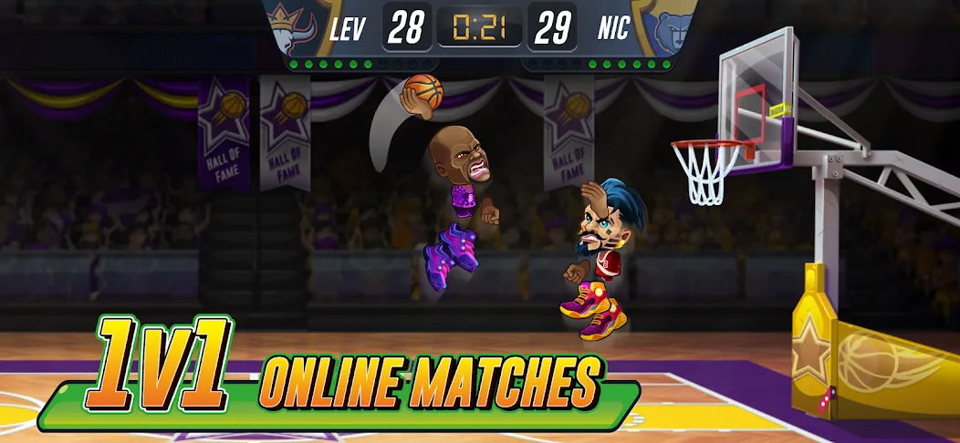 Basketball Arena: Online Game (Баскетбольная арена) МОД/Взлом [Много денег, Монет и Все открыто] Screenshot 1
