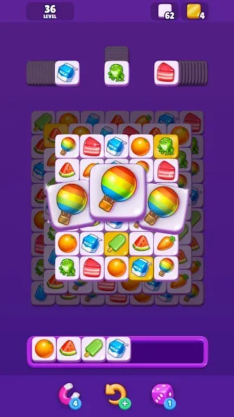 Tile Match - Matching Game (Тайл Матч) МОД/Взлом [Много монет, Открытые уровни и Мега MOD] Screenshot 3